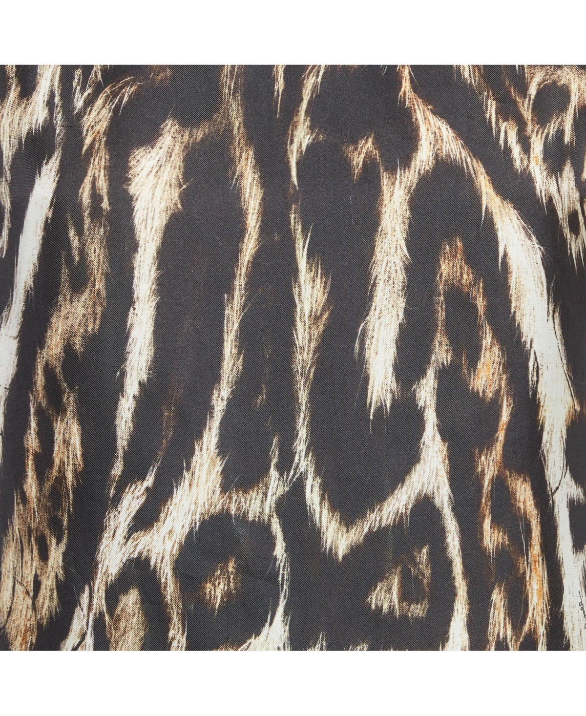 Pre-Owned Roberto Cavalli Women's Leopard Print Silk Top