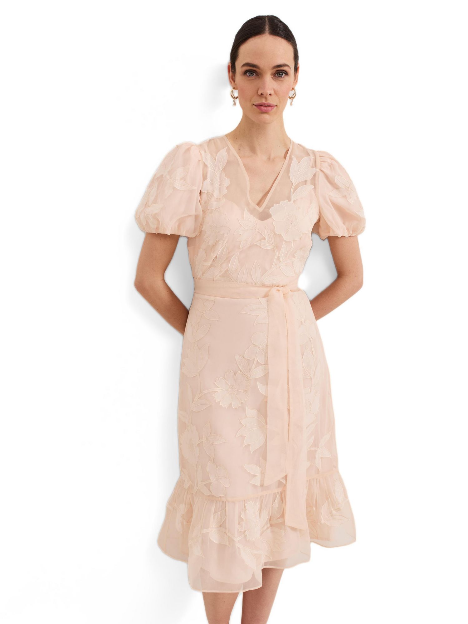 Women's Chrissie Tie Waist Wrap Midi Dress