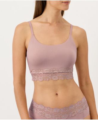 Women's Lace Modern Scoop Bralette Made With Organic Cotton