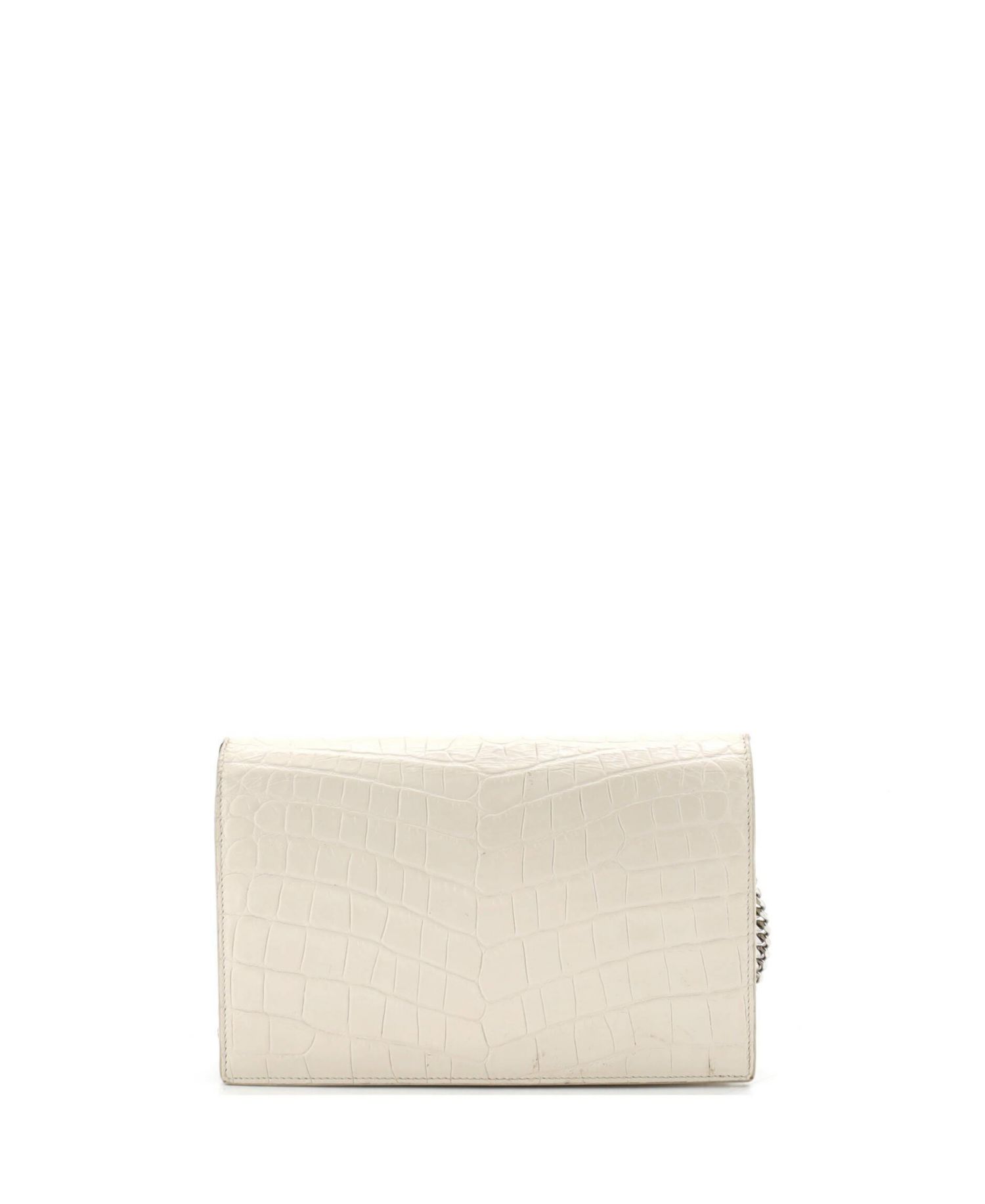 Uptown Chain Wallet Embossed Leather