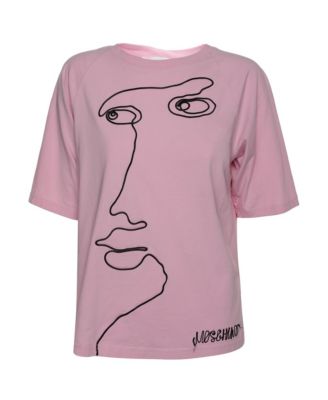 Women's Face Embroidered T-Shirt