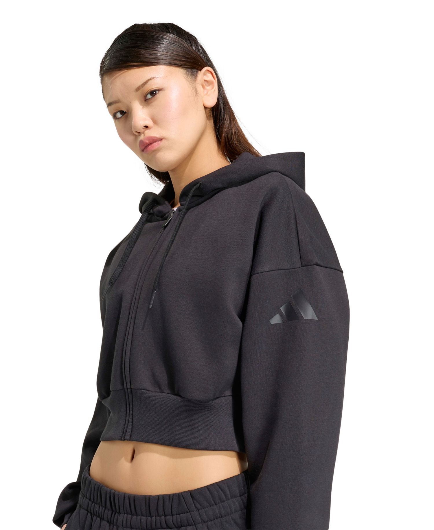 Women's Essentials Contemporary Fleece Full-Zip Hooded Jacket