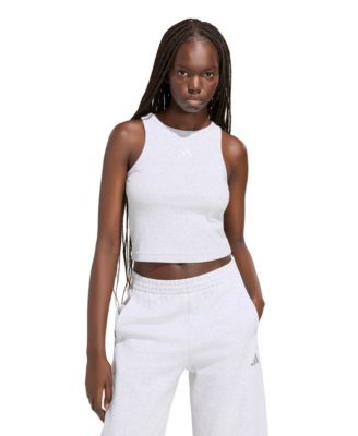 Women's Cropped Ribbed Tank Top
