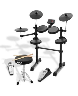 7-Piece Electric Drum Set with MIDI Support, Preloaded Sounds, Cymbals, Foot Pedals, and Mac/PC Compatibility