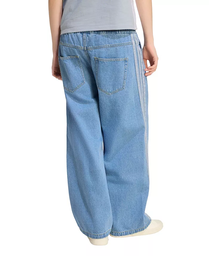 Women's Stadium Washed Denim Loose-Fit Pants - thumbnail 8