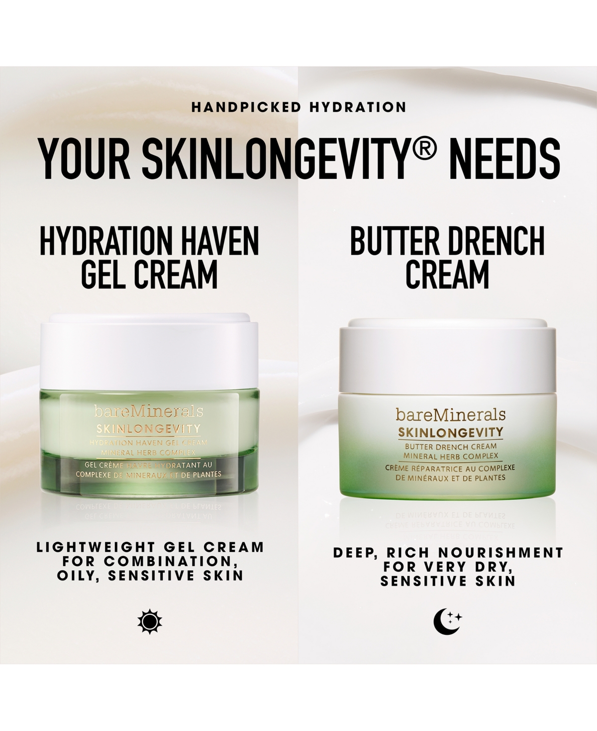 bareMinerals Skinlongevity Hydration Haven Gel Cream, 1.7 oz.