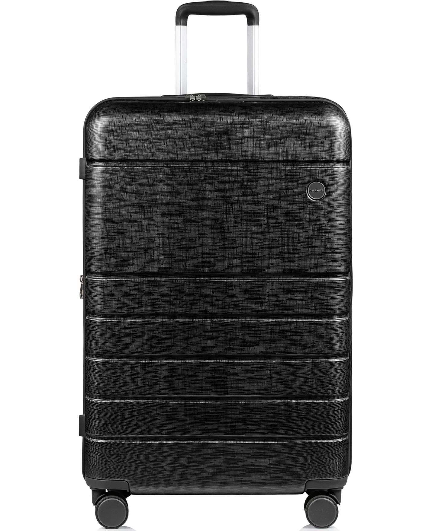 Чемоданы CHAMPS Linen II 3-Piece Hardside Expandable Luggage Set, цвет: Чёрный — фото 8