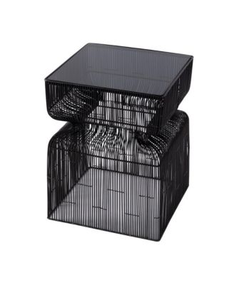 Ivar Square Stainless Steel Modern End Table