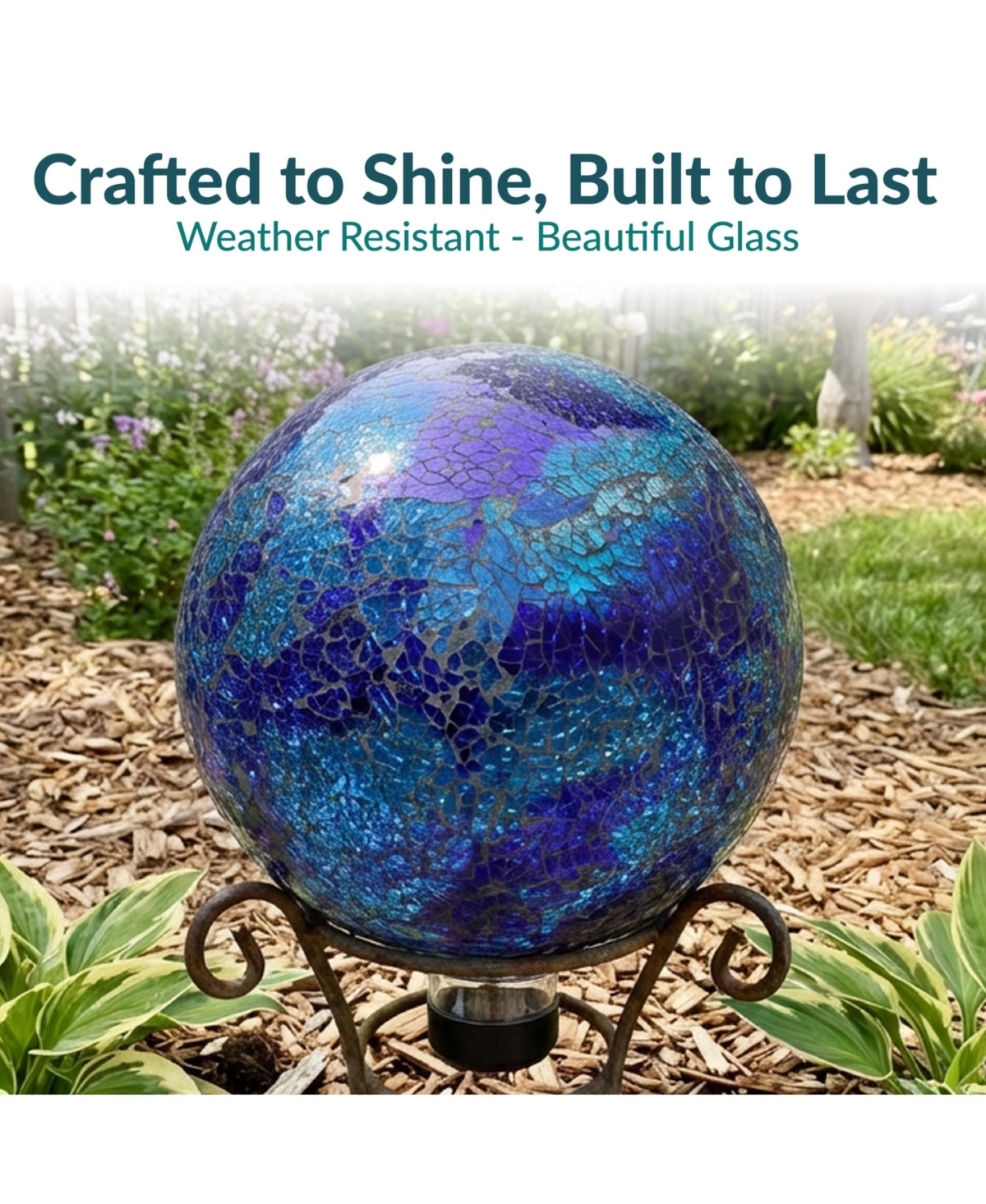 Mosaic Glass Gazing Globe