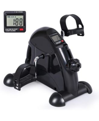 Mini Exercise Bike, Under Desk Bike Pedal Exerciser for Arm/Leg Exercise, Adjustable Magnetic Resistance Desk Cycle with LCD Screen
