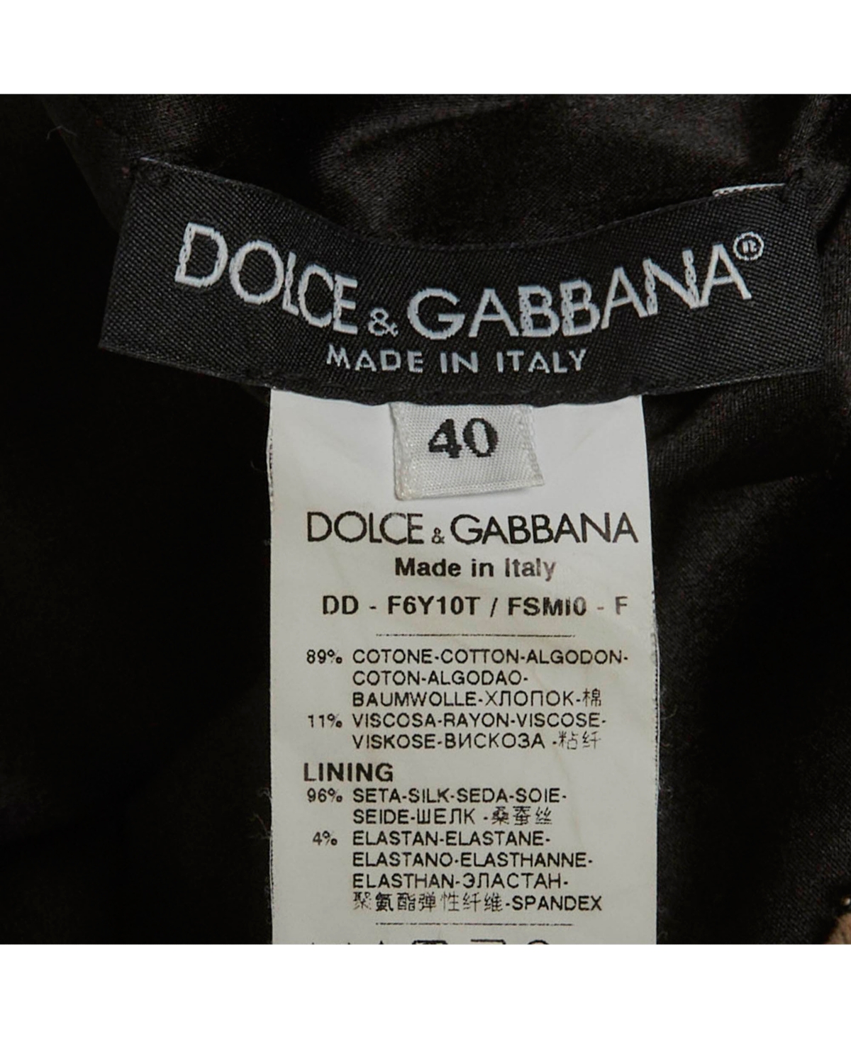 Pre-Owned Dolce & Gabbana Women's Leopard Print Cotton Mini Dress