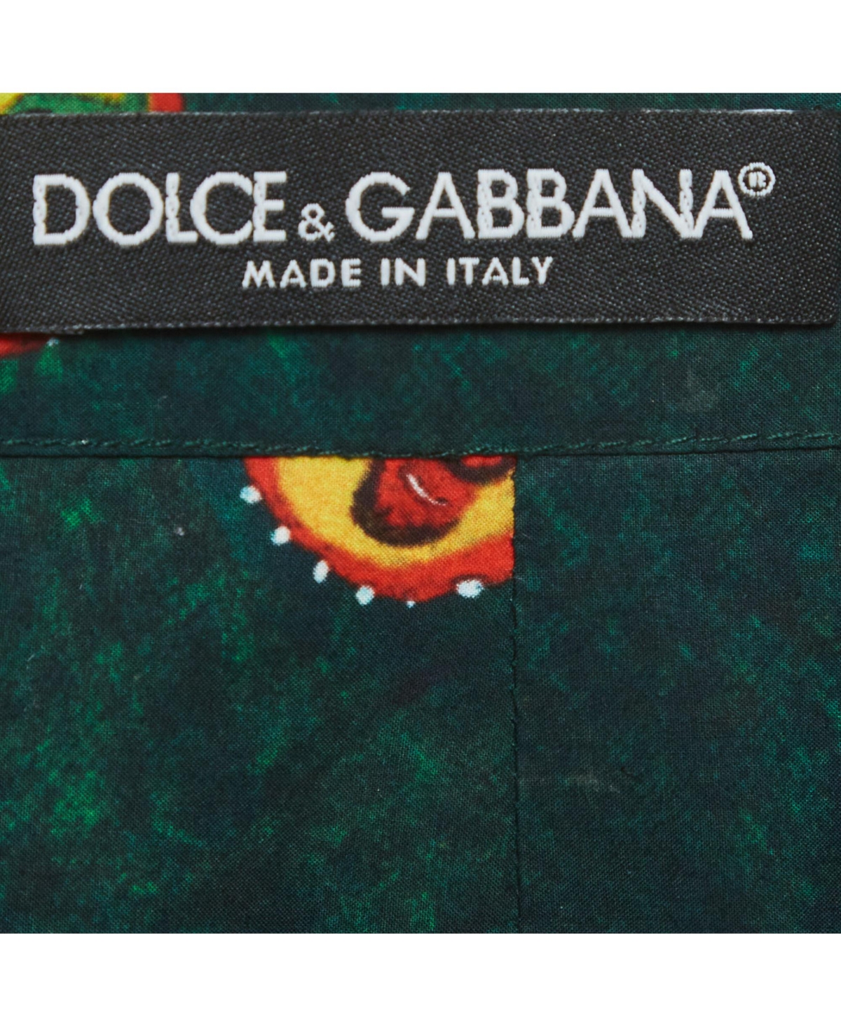 Pre-Owned Dolce & Gabbana Women's Cherry Print Cotton Mini Skirt