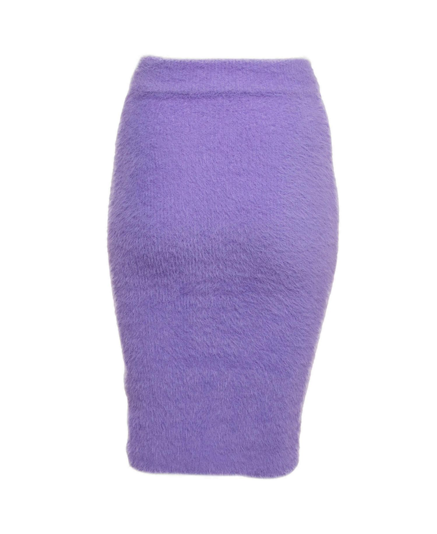 Women's Faux Mohair Mini Skirt
