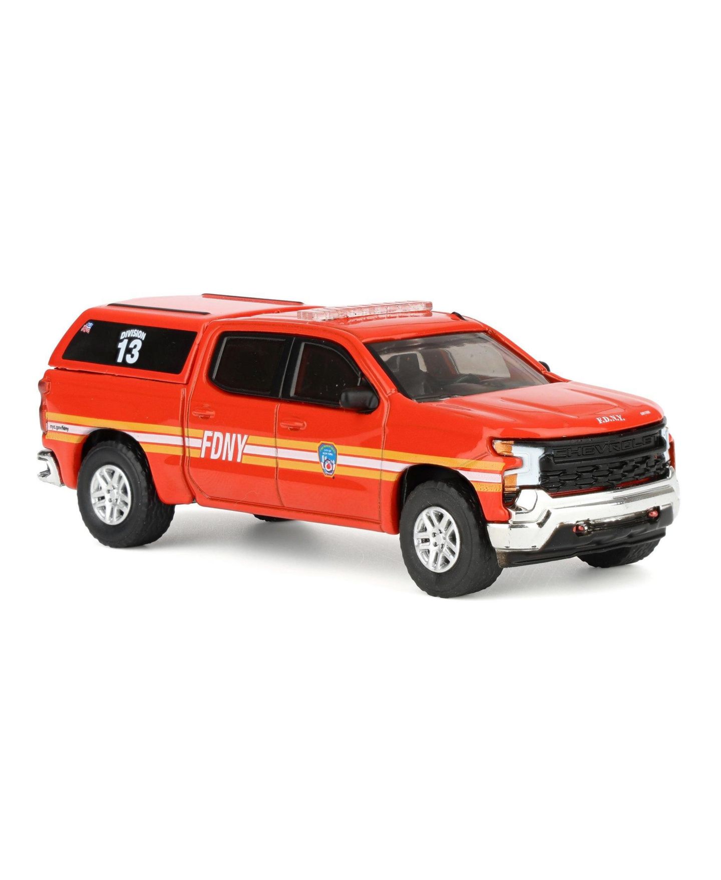 Детская игрушка Greenlight 1/64 2023 Chevrolet Silverado, Fdny, Fire and Rescue Series 5 — фото 2