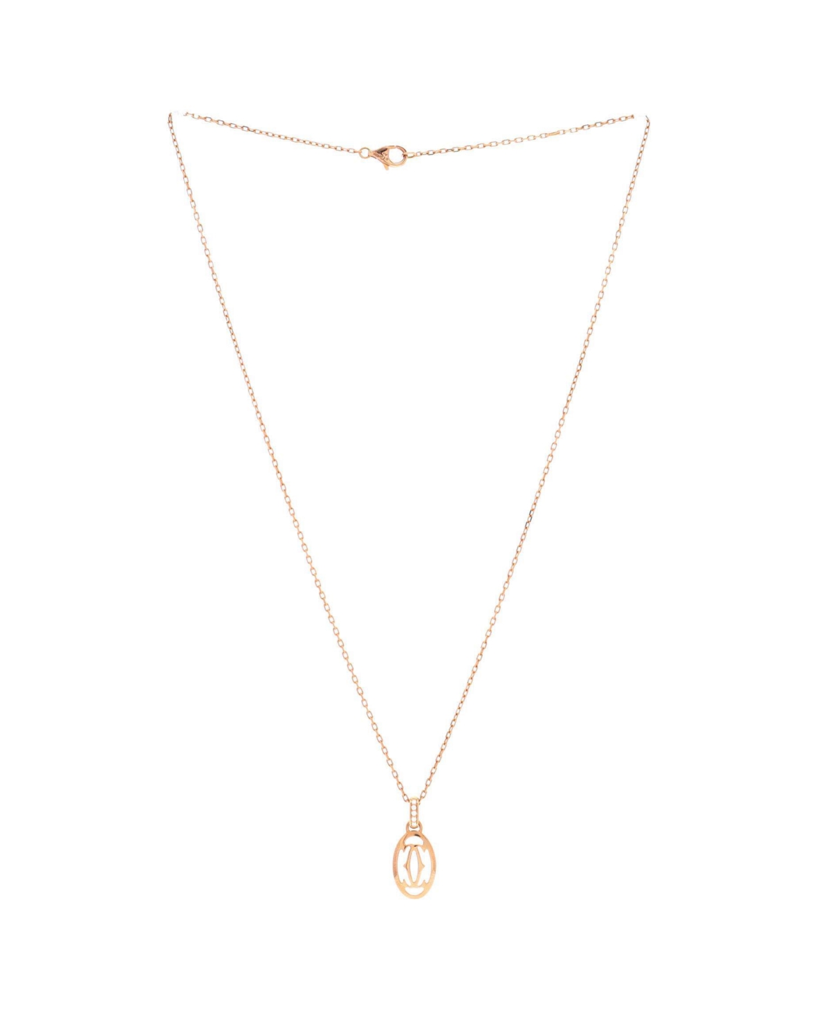 Pre-Owned Cartier Logo Double C Pendant Necklace