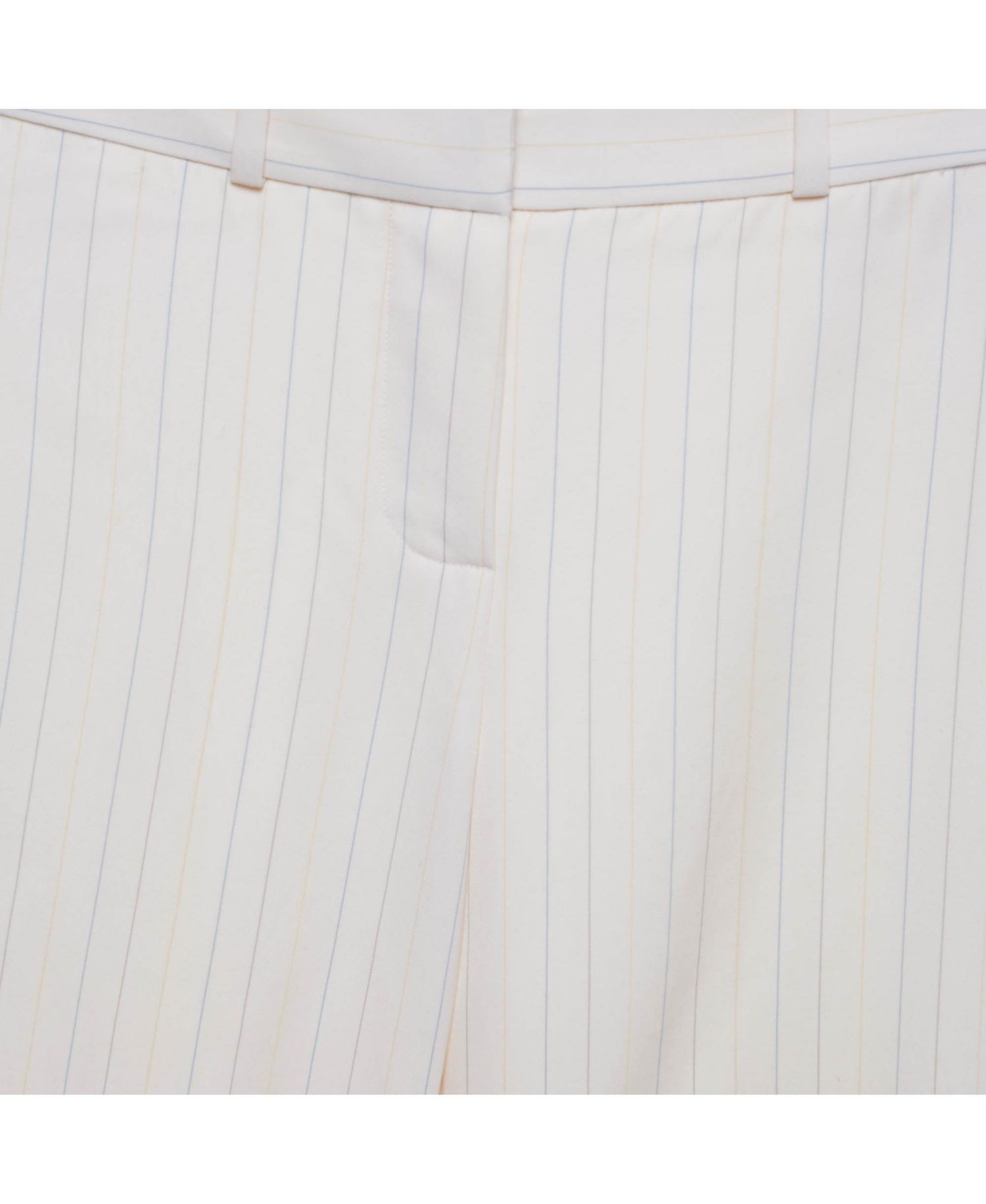 Women's Striped Twill Wide Leg Trousers