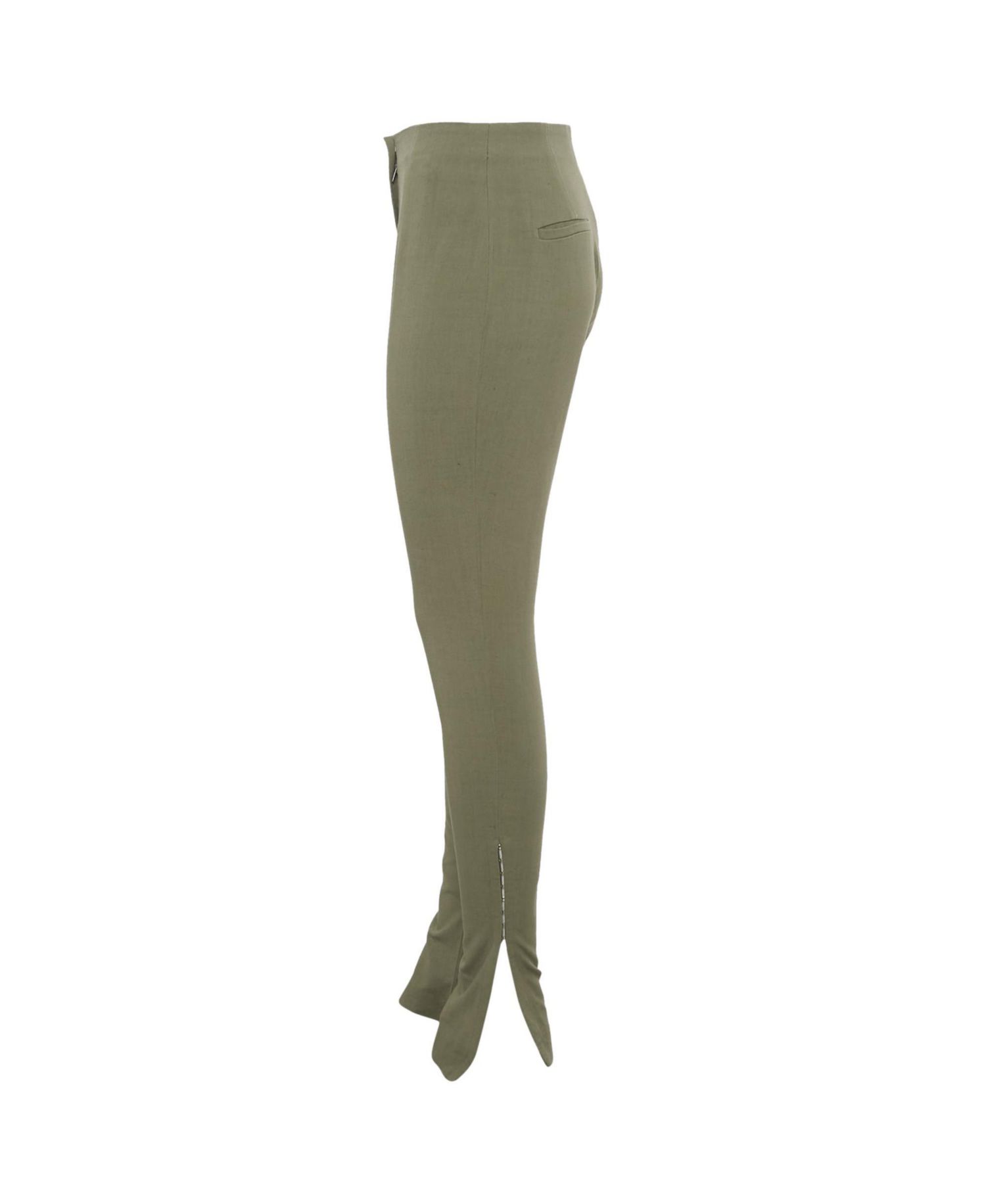 Women's Linen Blend Skinny Trousers