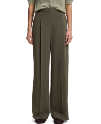 BOSS by Women's Stretch Crepe Regular-Fit Pants