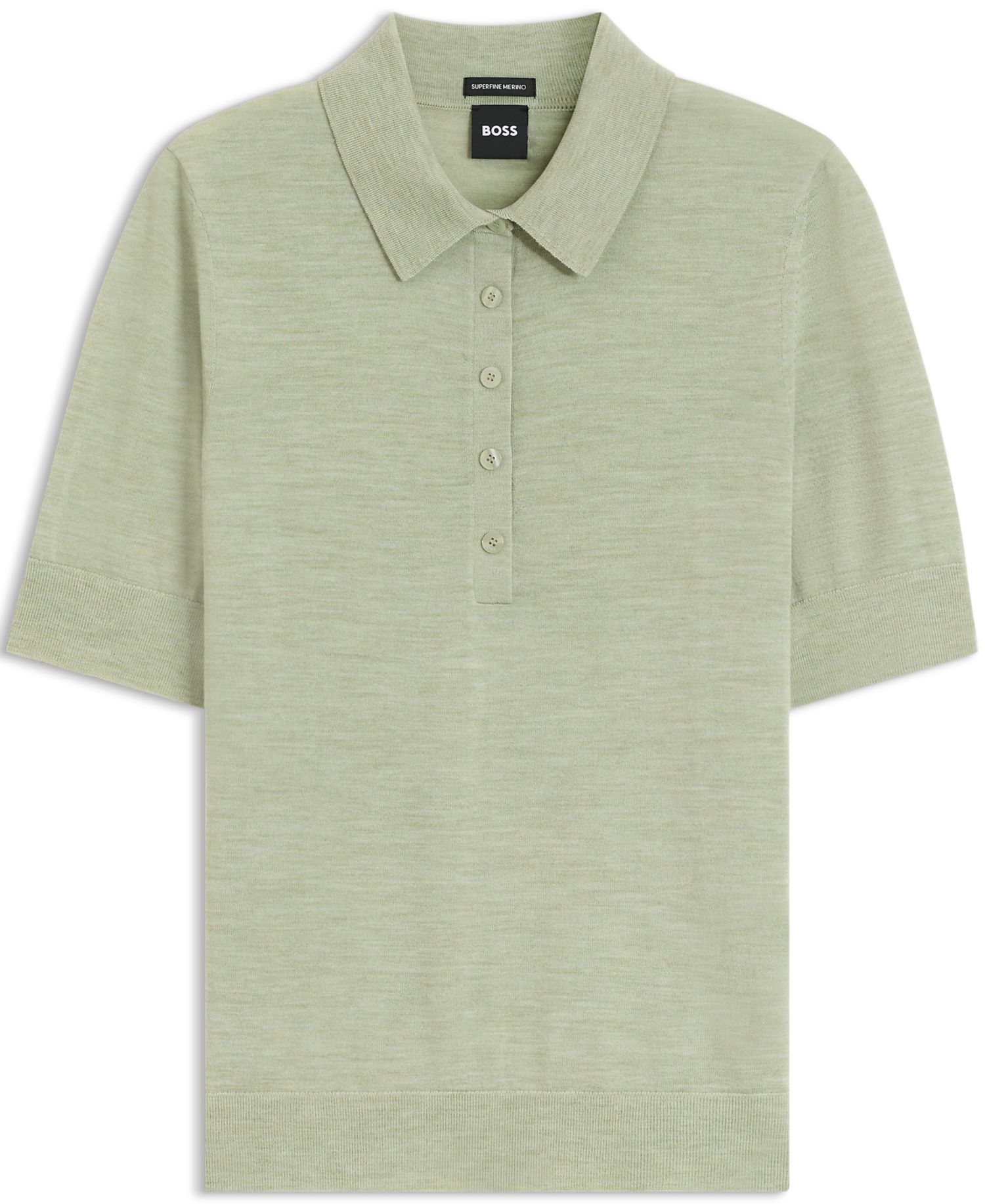 BOSS by Women's Merino Wool Collared Sweater