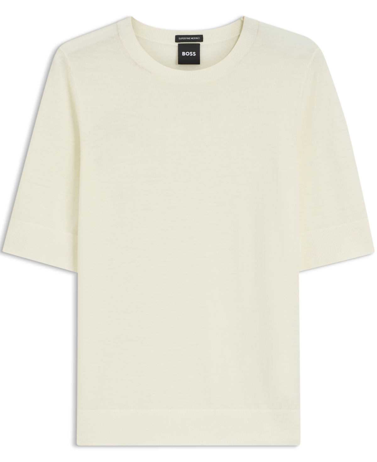 Boss by Hugo Women's Merino Wool Short-Sleeved Sweater