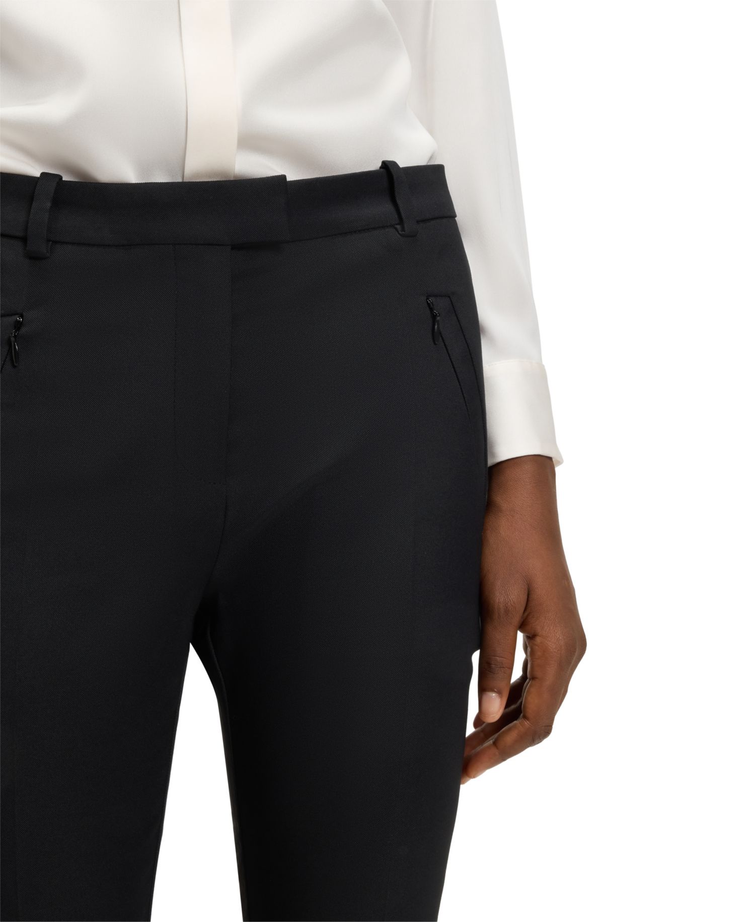BOSS by Women's Cropped Slim-Fit pants