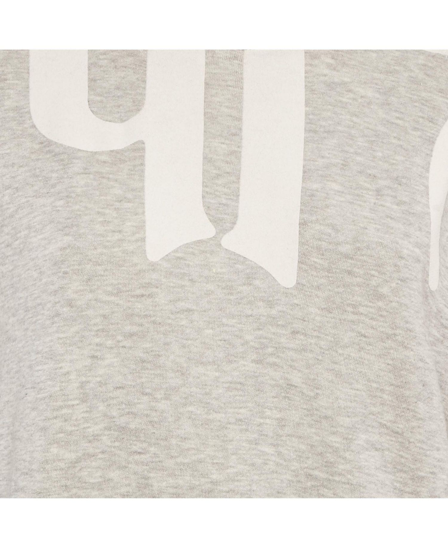 Women's Logo Print Cotton Melange Crew Neck Sweatshirt