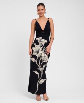 bodycon maxi dress casual PRETTYGARDEN Women's Floral Dresses Ribbed Strapless Tube to choice for leisurely days Casual One-Shoulder Knit Bodycon Maxi