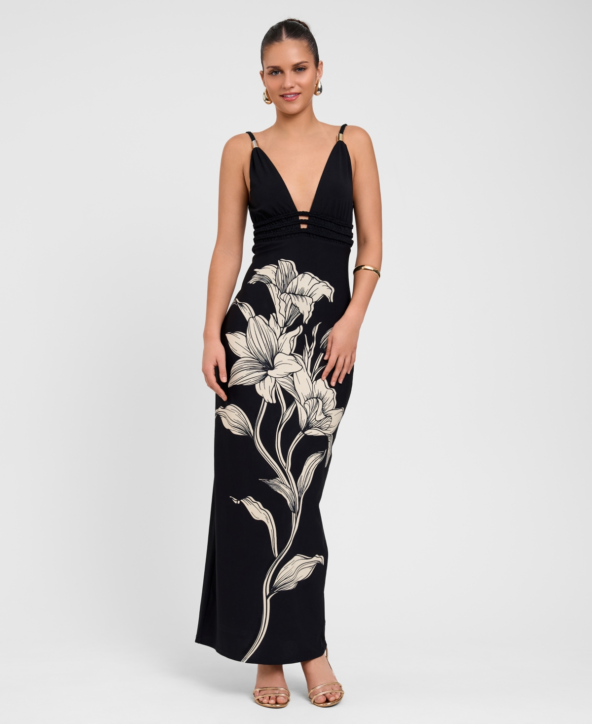 Rachel Rachel Roy Women's V-Neck Maxi Dress