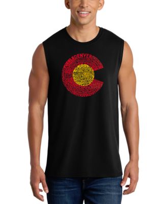 Men's Colorado Word Art Mountain Badge Tank Top