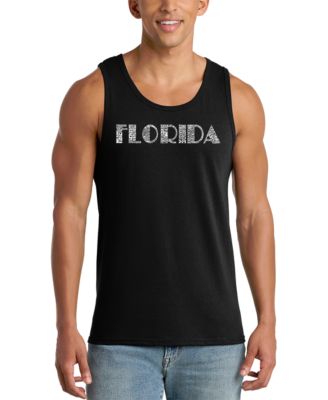 Men's Florida Word Art Graphic Tank Top