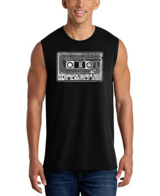 Men's Cassette Tape Design Word Art Tank Top
