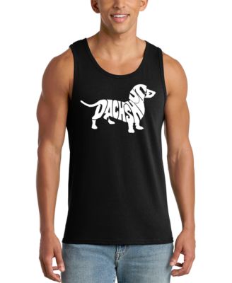 Men's Dachshund Word Art Graphic Tank Top