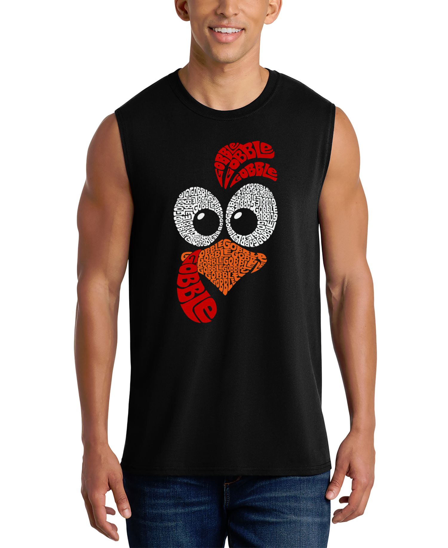 Men's Turkey Face Graphic Tank Top