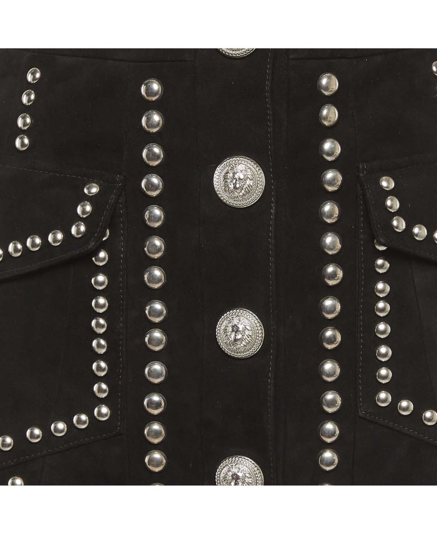 Women's Studded Suede Mini Skirt