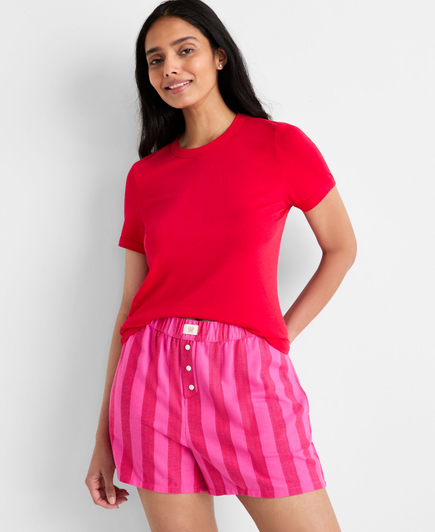 Women's Solid Baby Sleep Tee, XS-3X