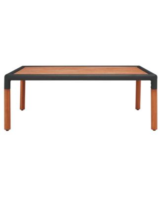 Tommy Metal and Wood Outdoor Coffee Table