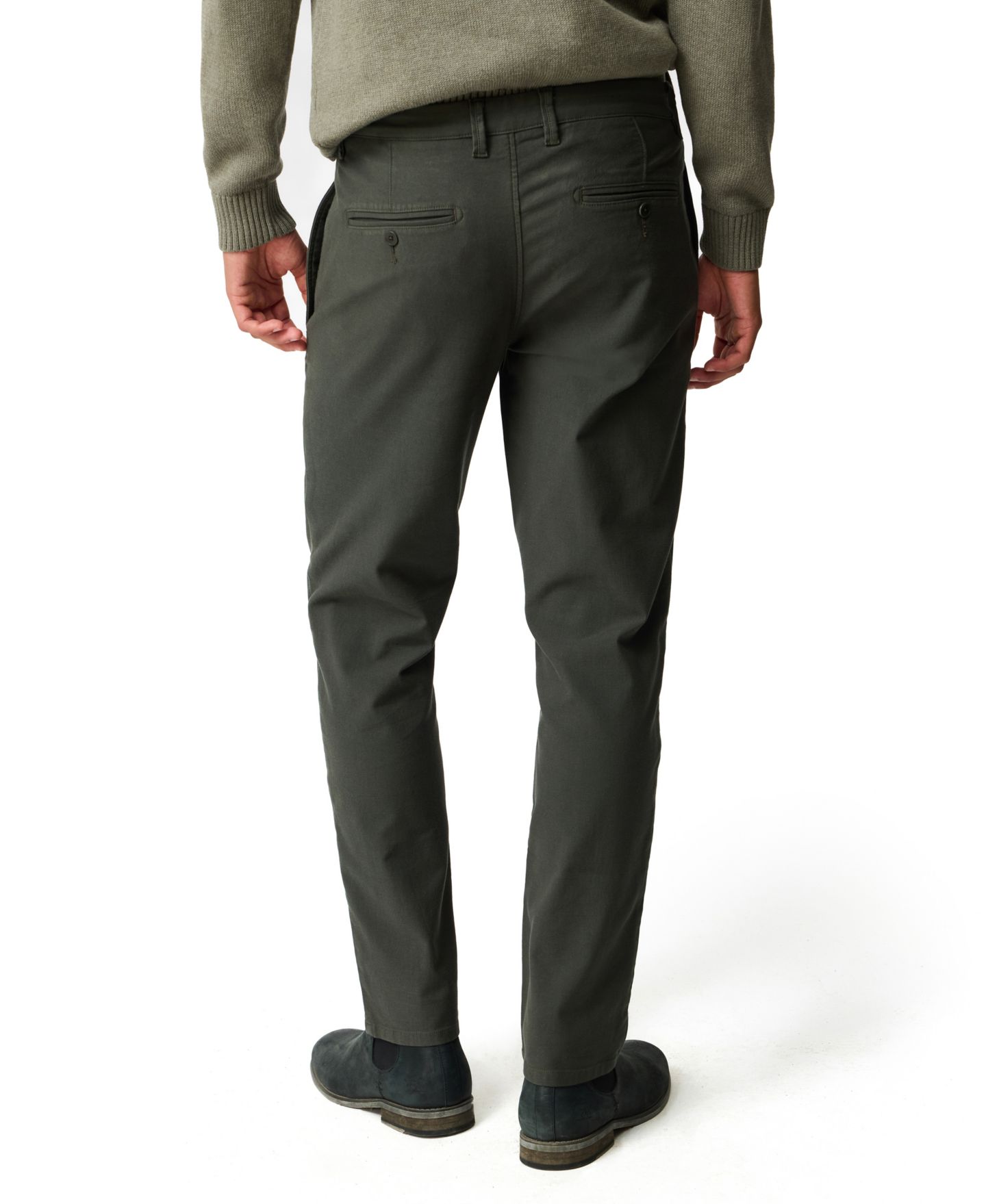 Мужские брюки Rodd & Gunn Motion Cotton Straight-Fit, цвет: Bayleaf — фото 9