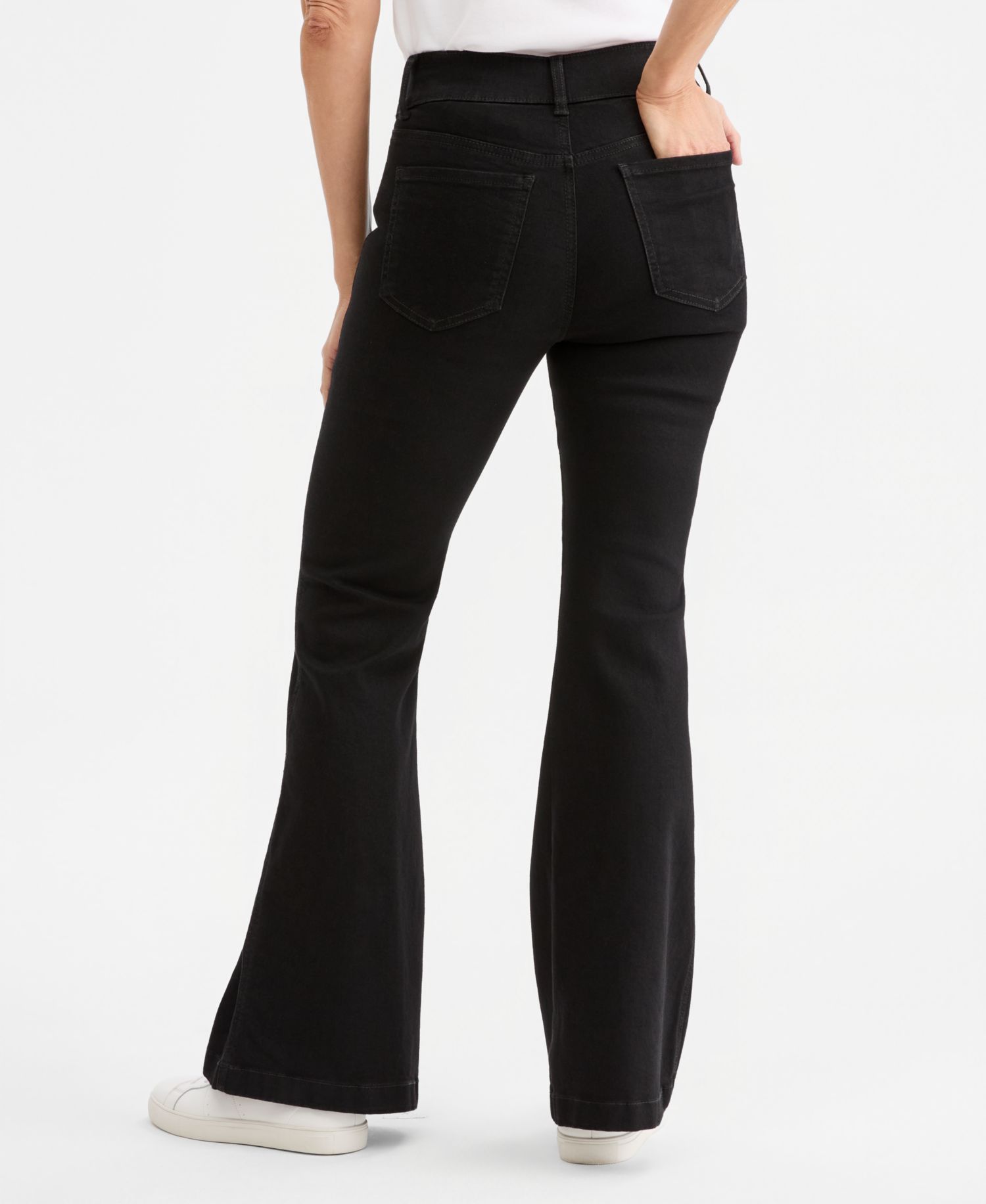 Women's Shaping Flare High-Rise Pull-On Jeans