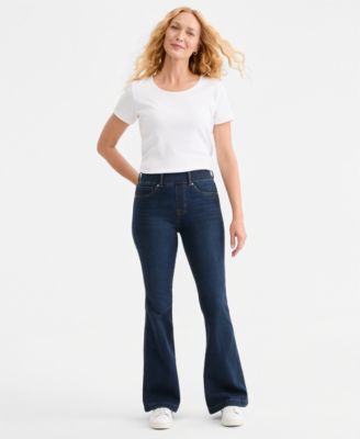 Women's Shaping Flare High-Rise Pull-On Jeans