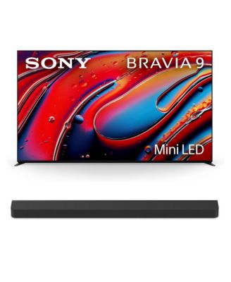 K65XR90 65" XR90 Series Bravia Mini LED HDR  QLED 4K Google TV with a Sony HT-A9000 BRAVIA Theater Bar Soundbar with Dolby Atmos (2024)