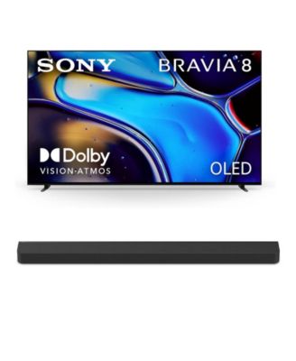K55XR80 55 Inch IMAX Enhanced Bravia OLED 4K HDR Google TV with a Sony HT-A9000 BRAVIA Theater Bar Soundbar (2024)