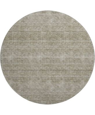 Soft Essentials Machine Washable SE1 8'x8' Round Area Rug