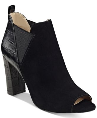 Marc Fisher Sayla Block Heel Peep Toe Booties Macy s