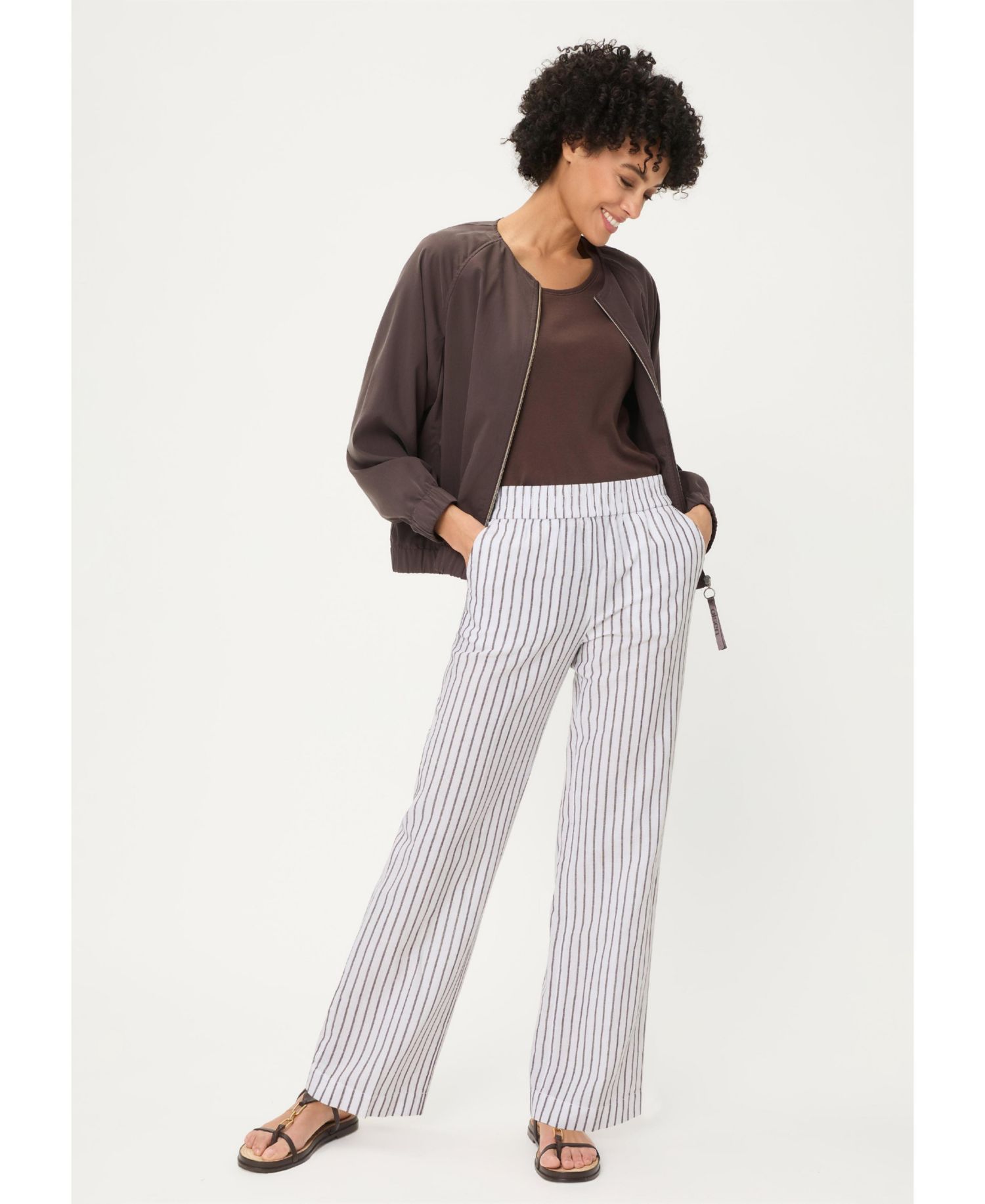 Women's Stripe Pull-On Pant