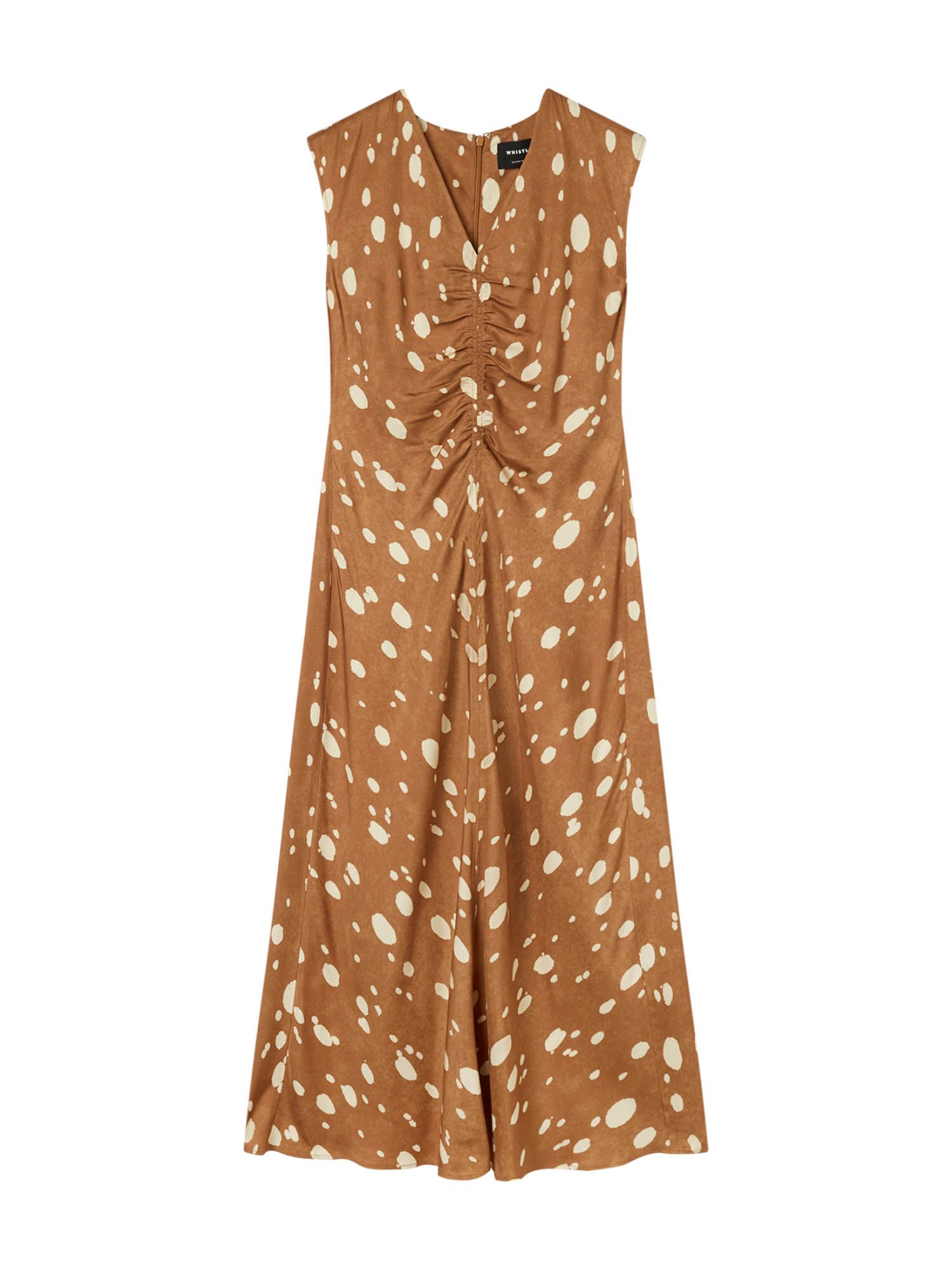Women's Deer Spot Viscose Midi Dress