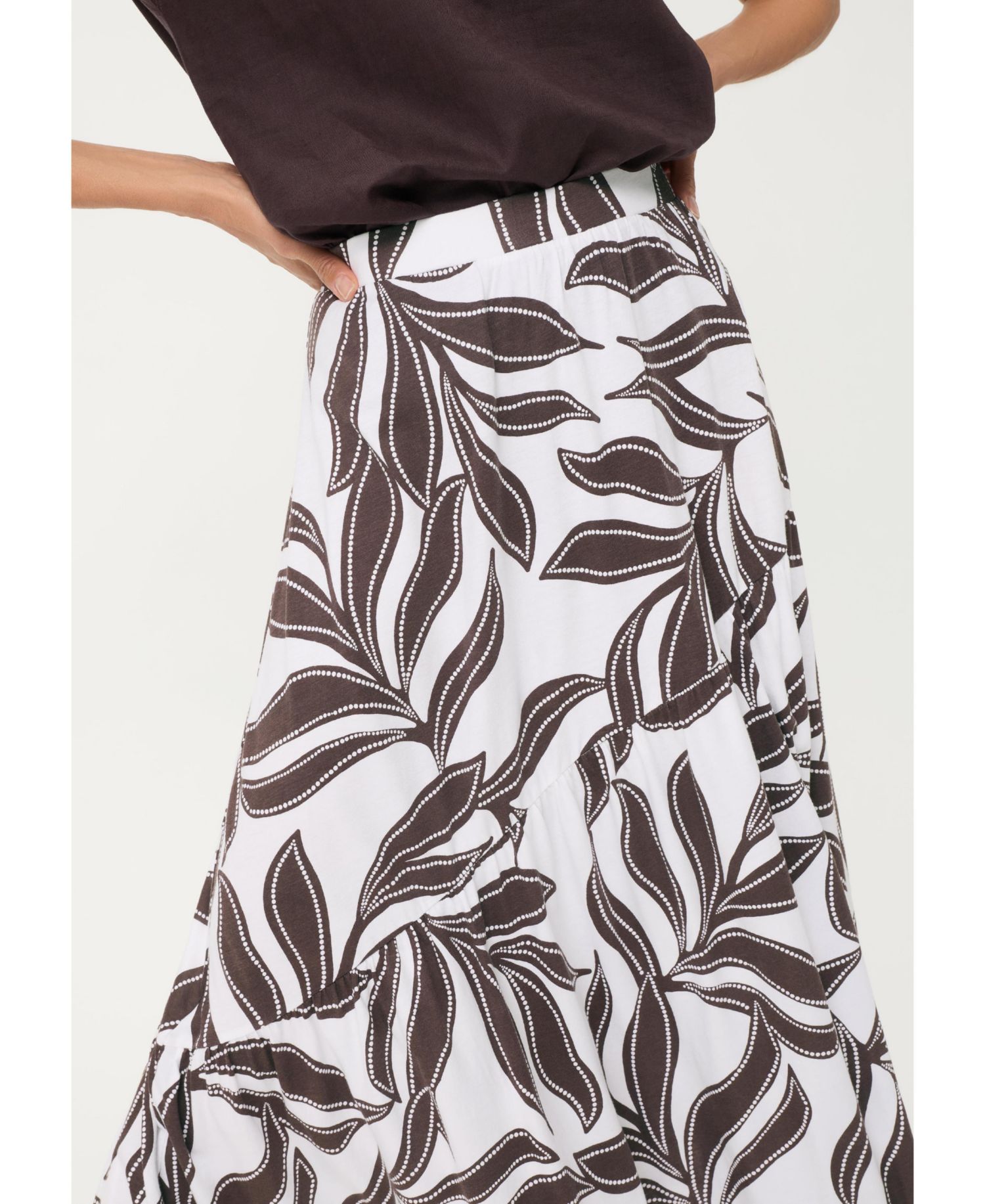 Women's Dotted Leaf Skirt