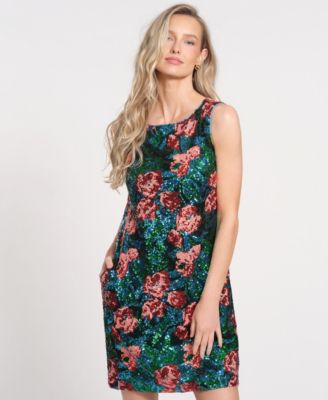 isaac mizrahi cocktail dresses Isaac Mizrahi Women's Pailette Tank Dress