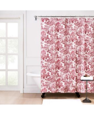 Victoria Park Toile Precise Patterned High Quality Waterproof Bathroom Shower Curtain