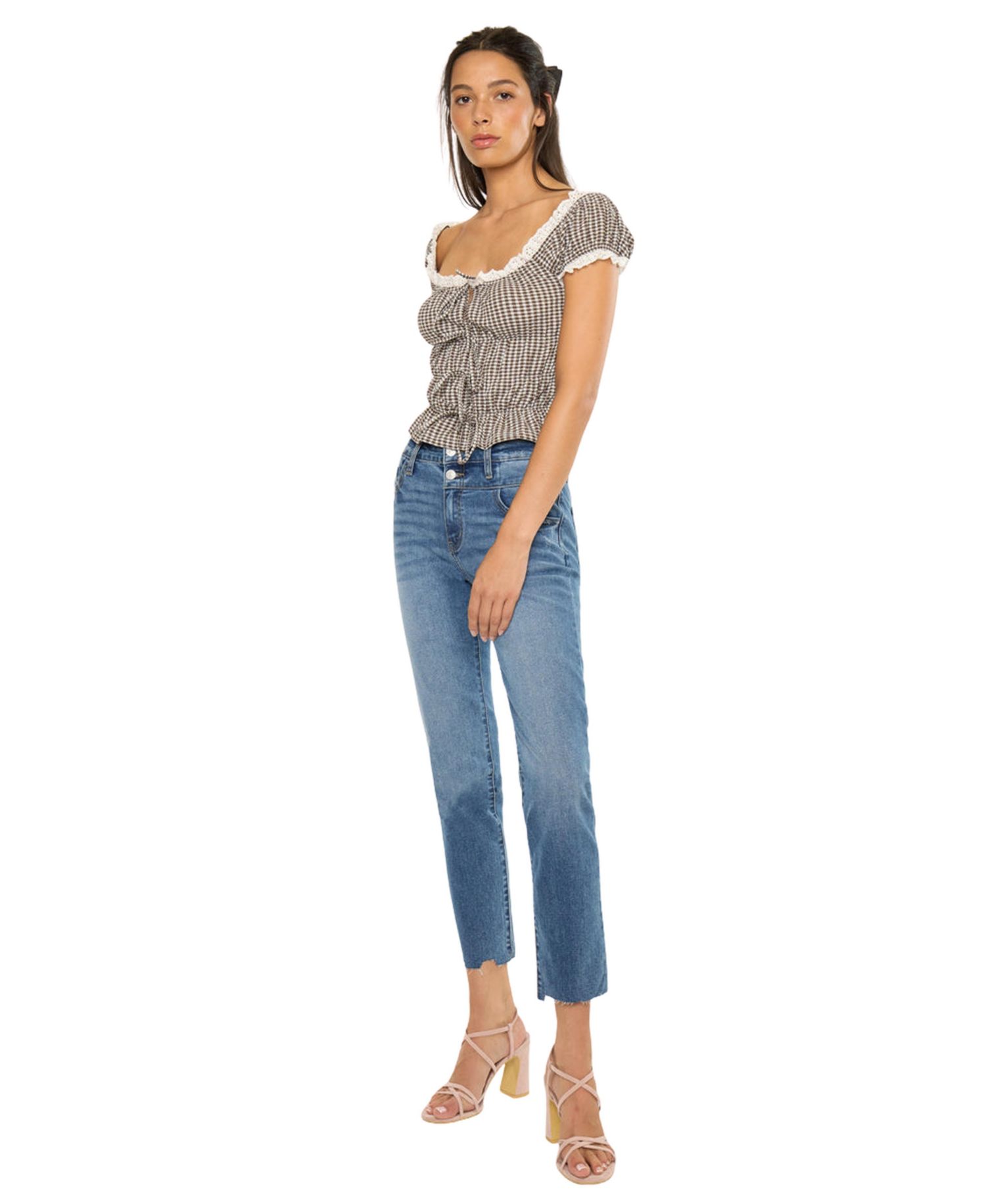 Women's Kathleen High Rise Slim Straight Jeans