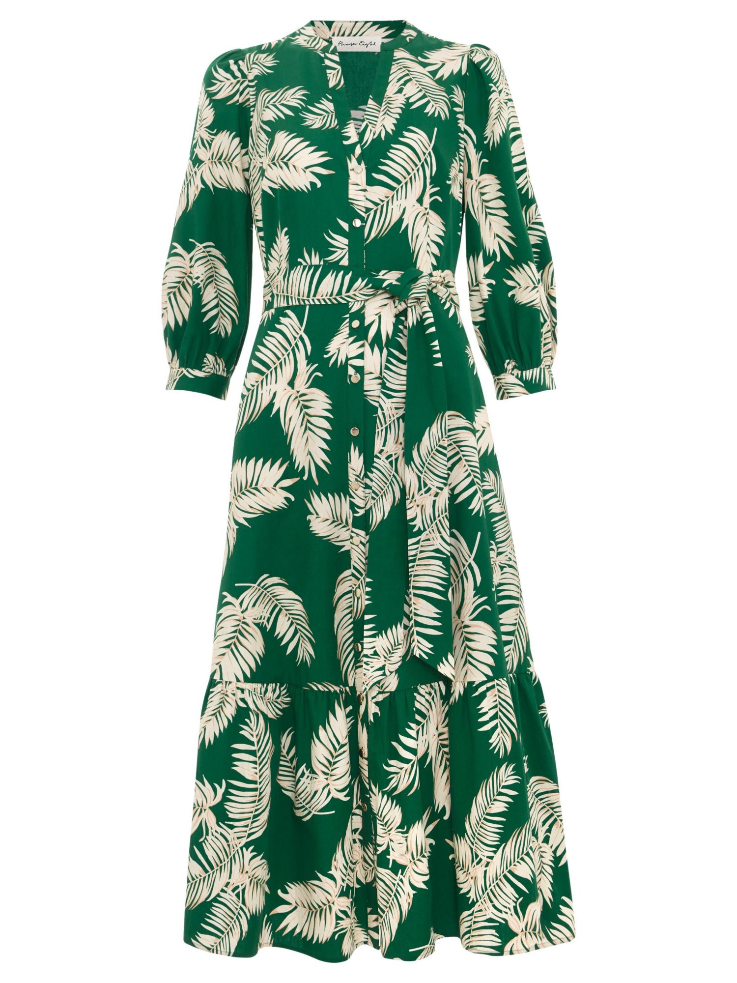 Women's Louisa Mandarin Collar Midi Shirt Dress